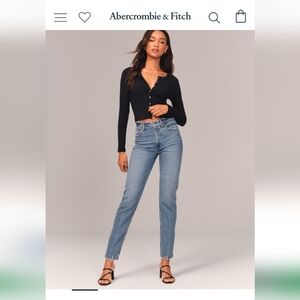 Abercrombie& Fitch the mom high-rise jeans